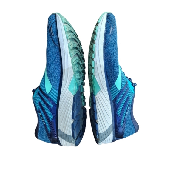 2A Brooks Adrenaline 18 Athletic Run Shoe Sneaker Blue White Women 9.5 Narrow - Picture 4 of 10